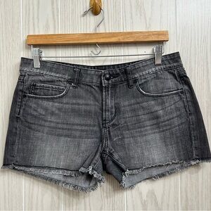 Articles of Society Black Wash Raw Hem Cutoff Jean Shorts Size 28